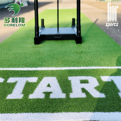 Tapis de gym de couleur artificielle en herbe multifonctionnelle Dorelom avec logo d'impression