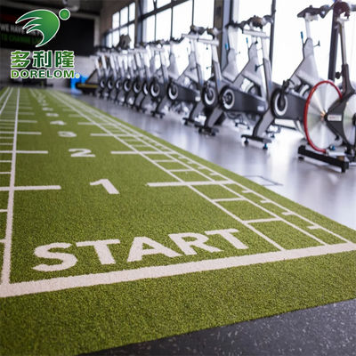 Tapis de gym de couleur artificielle en herbe multifonctionnelle Dorelom avec logo d'impression