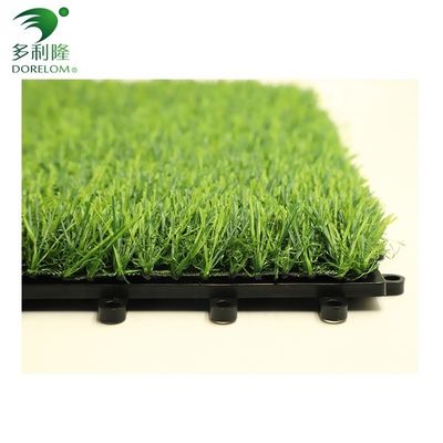 25 à 60 mm de hauteur de piles, carreaux en herbe artificielle avec double support en PU