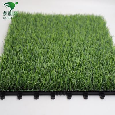 25 à 60 mm de hauteur de piles, carreaux en herbe artificielle avec double support en PU