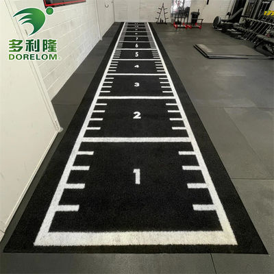 Durable 63000 points de suture/m2 PE Gym Trace de traîneau à traîneau Herbe de gazon artificiel pour trace de traîneau