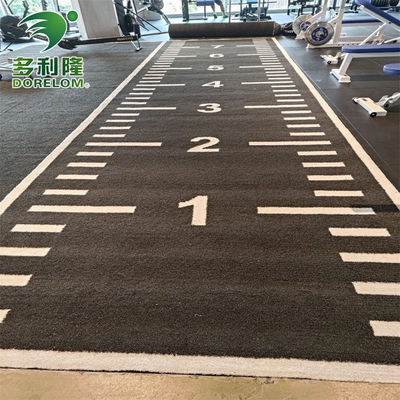 Durable 63000 points de suture/m2 PE Gym Trace de traîneau à traîneau Herbe de gazon artificiel pour trace de traîneau