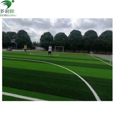 Carreaux de gazon artificiel jaune vert rouge pour jardin de football et plancher sportif