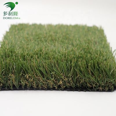Protéger contre les rayons UV à haute densité en herbe artificielle tapis vert résidentiel avec remplissage de 6 mm