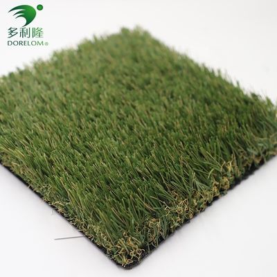 Protéger contre les rayons UV à haute densité en herbe artificielle tapis vert résidentiel avec remplissage de 6 mm