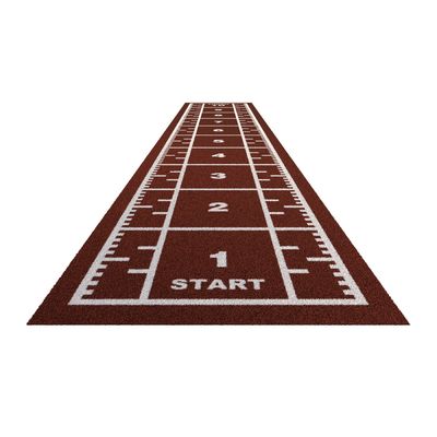 Densité élevée 63000 points/m2 Gazon pour plancher de gym avec traîneau à traction et conception marquée au compteur