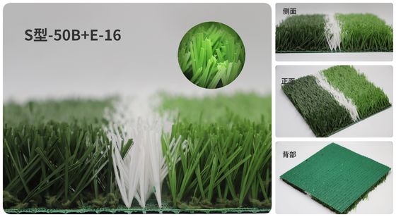 Construction durable Vert PE 12000 DTEX Gazon synthétique pour terrain de football