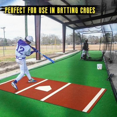 Commercial 5ft*8ft Durable Artificial Grass Baseball Batting Mat pour les exercices en plein air