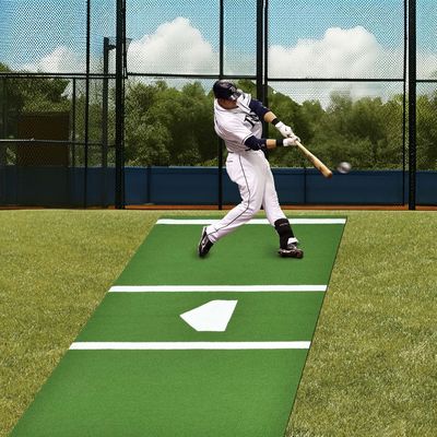 Tapis de battage à gazon à haute densité pour l'entraînement au baseball et au softball 42600-69300 points/m2