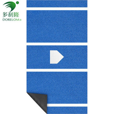Tapis de battage de baseball non glissant portable de softball intérieur/extérieur avec plaque d'entrée