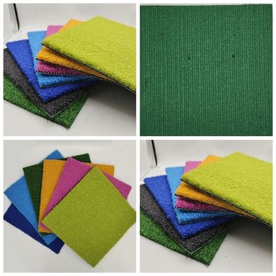 Double support en PP NET en PU en herbe artificielle verte pour le plancher de gymnase