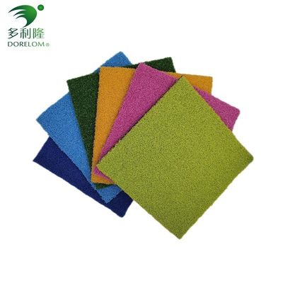 10-15 mm de hauteur de pile Grès artificiel vert pour le plancher de gymnase