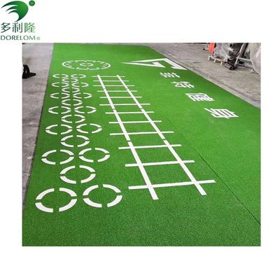 Taille 3/16 pouces 15-35 mm Marquage de gazon artificiel vert pour le sol de gymnase Tapis en plastique