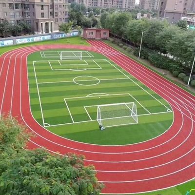 PE UV stabilisé 50 mm Hauteur cinq côtés Football Football Herbe en forme de S C Futsal Turf