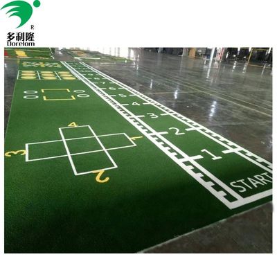 Conception personnalisée de l'herbe artificielle de 15 mm de hauteur pour les pistes de traîneau de gym