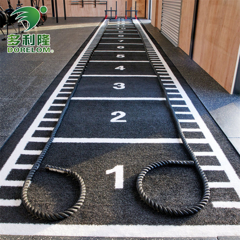 Tapis de gym de couleur artificielle en herbe multifonctionnelle Dorelom avec logo d'impression