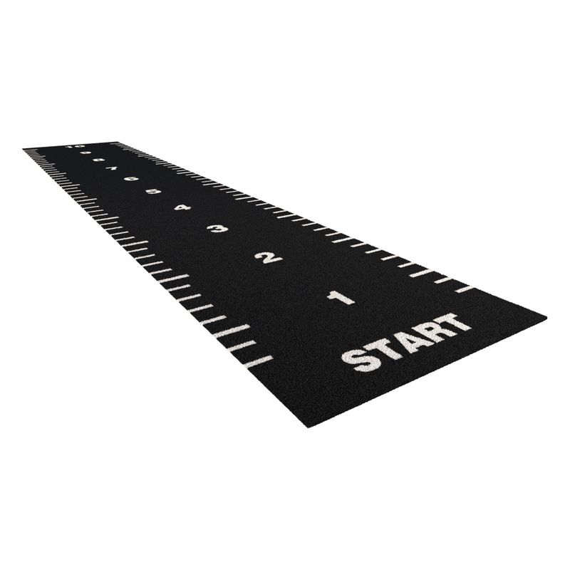 15 mm de hauteur de piles de gymnastique avec un sol de traîneau à gazon artificiel et un logo personnalisé