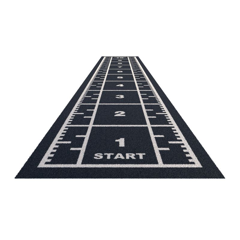 Densité élevée 63000 points/m2 Gazon pour plancher de gym avec traîneau à traction et conception marquée au compteur