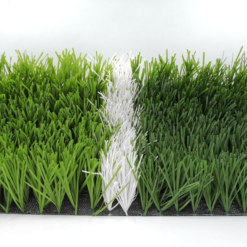 Champ de football en forme de W Bicolore résistant aux UV Monofilament PE Herbe artificielle